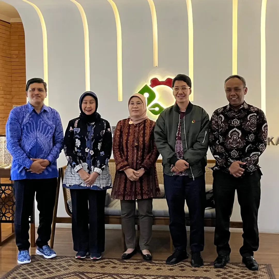 Talk about coaching and empowering MSMEs with the Director General of IKMA and the Directors of IKM LMEA, IA IKMKSK, IKM PFBB at the Ministry of Industry Building, Jakarta.