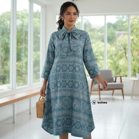 Baju Wanita - Dress Batik Tulis XL - Katun Premium