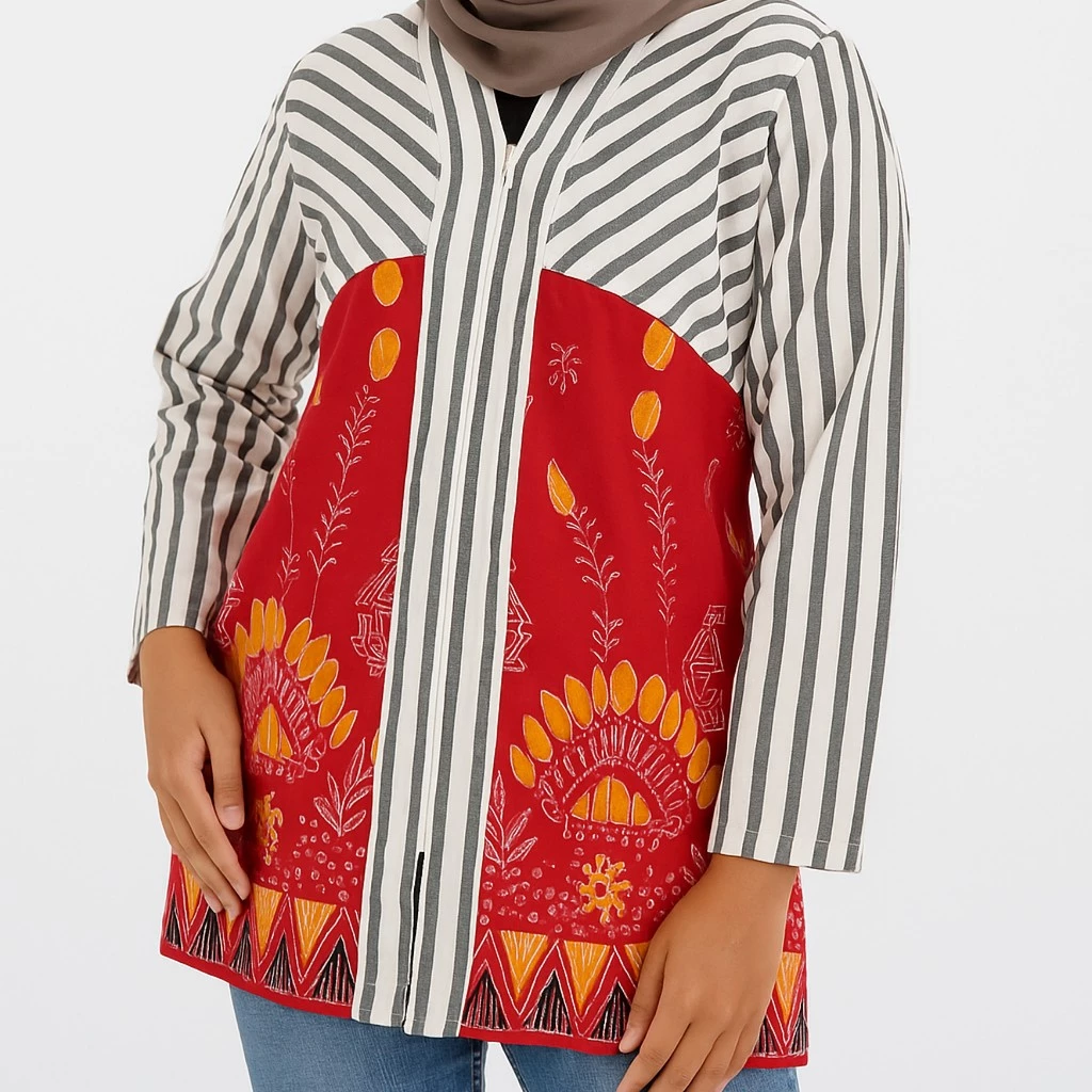 Blouse Batik Katun Premium / Baju Batik Blus Atasan Wanita