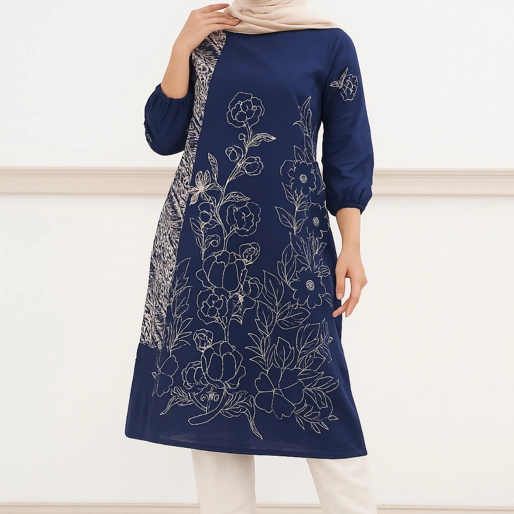 Baju Muslim Wanita / Baju Batik Atasan Wanita / Gamis / Dress / Tunik