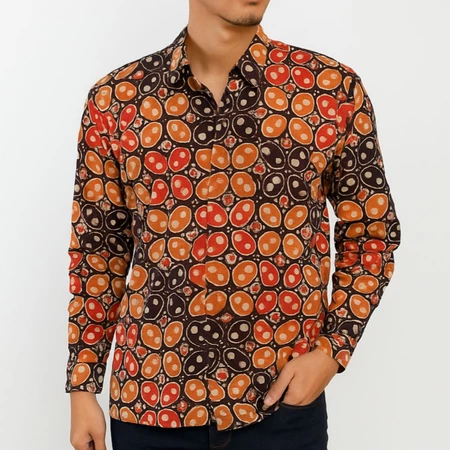 Kemeja Pria Lengan Panjang / Baju Batik Tulis Katun