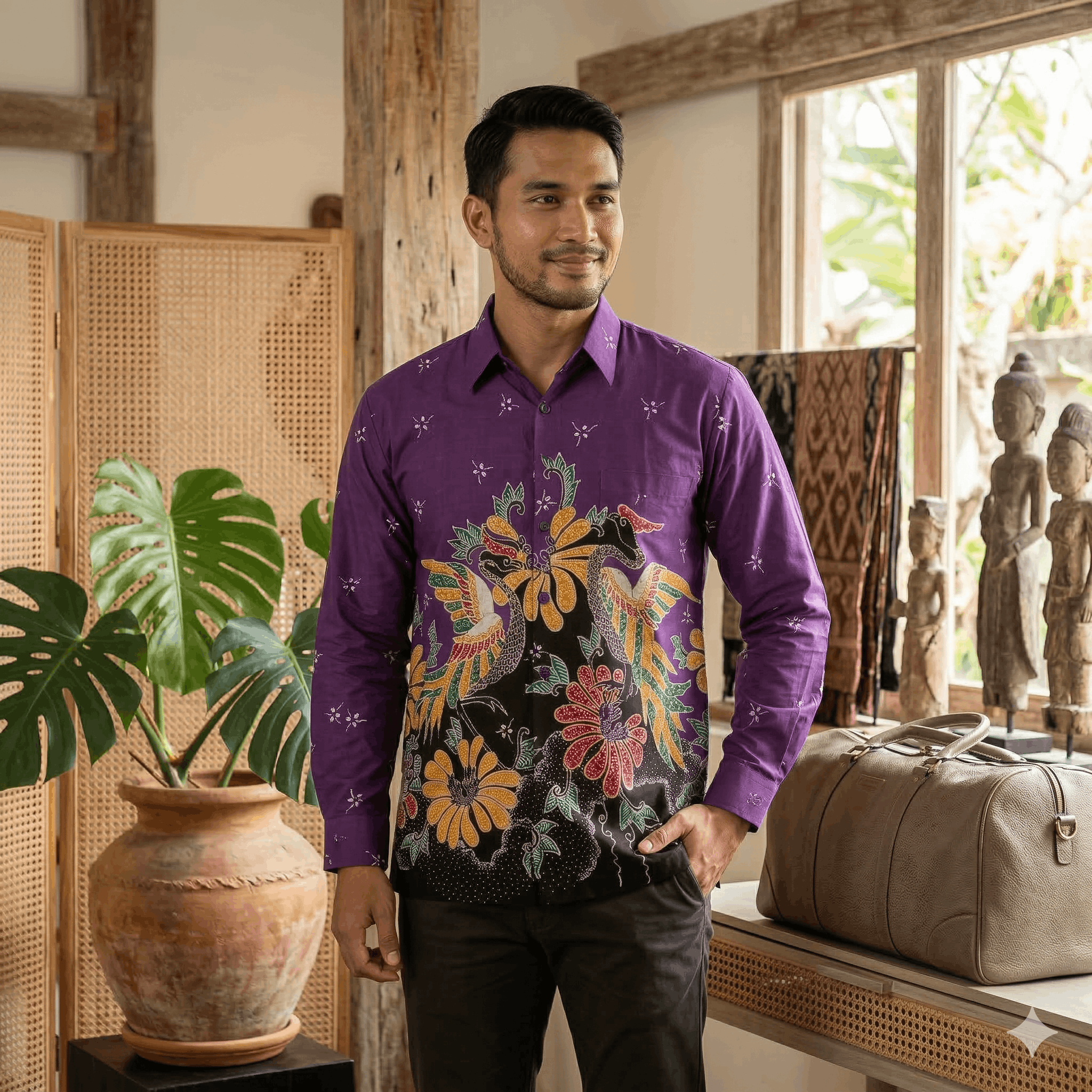 Kemeja Batik Pria Katun / Batik Tulis Baju Kantor