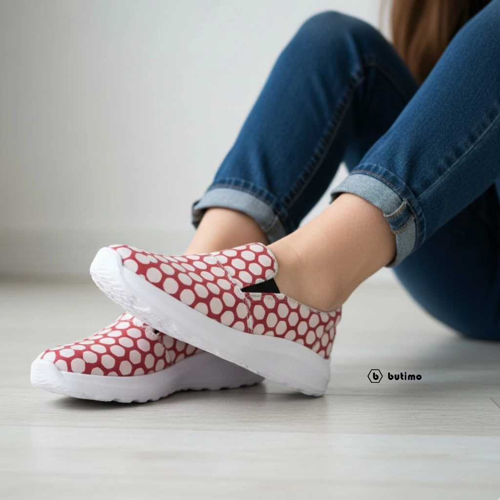 Sepatu Wanita Slip On / Sepatu Batik Tulis / Loafer Shoes