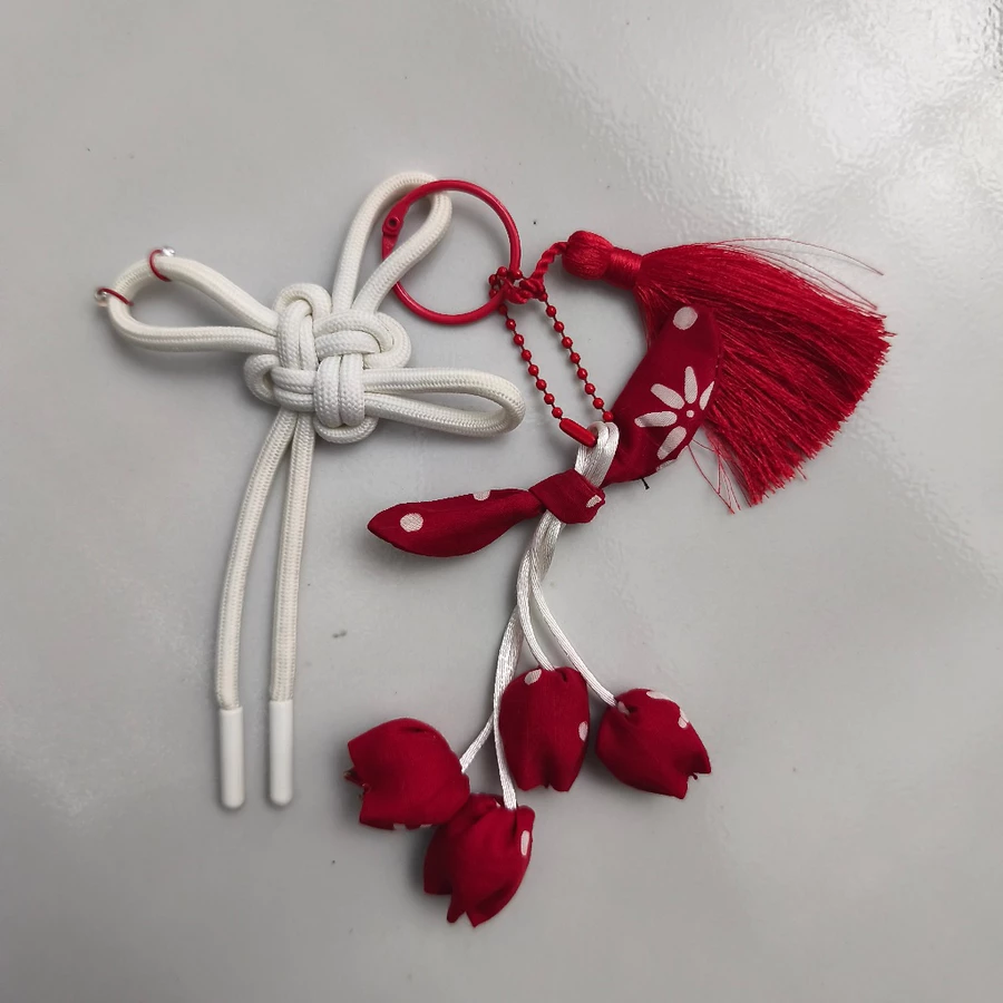 Bag Charm Macrame Keychain Cute Keychain Macrame Ribbon Bag Hook Aesthetic Cute