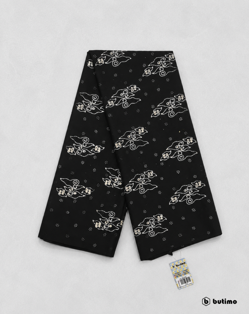 Mega Mendung Hitam Written Batik Cloth