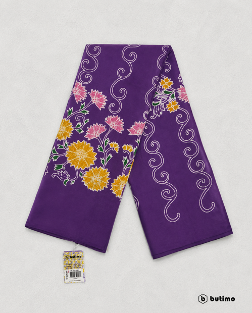 Jepara Purple Written Batik Cloth