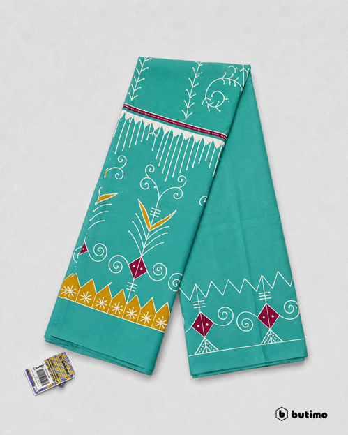 Green Mentawai Batik Cloth