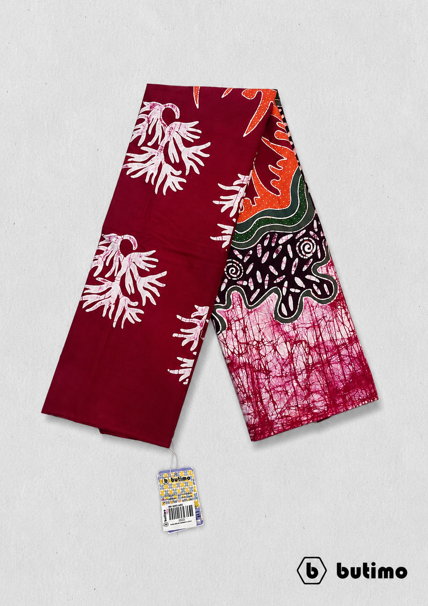 Written Batik Cloth with Seaweed Motif