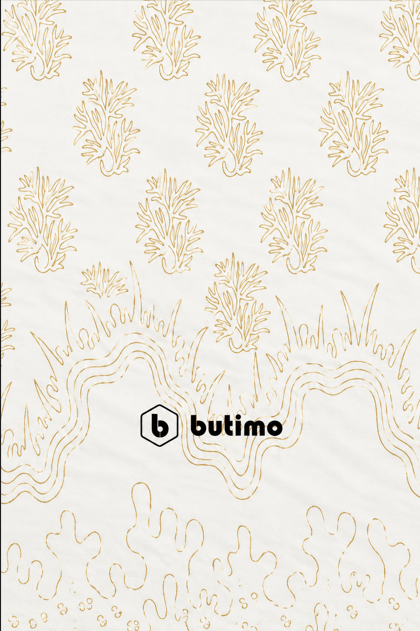 Klowong Batik Fabric with Seaweed Motif